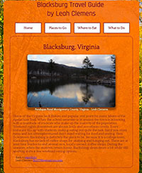 Travel guide home page